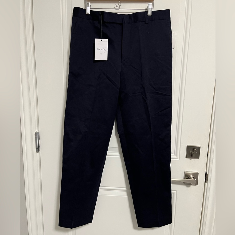 NWT - Paul Smith Men's Cotton Linen Blended Trousers -Made in Portugal- Size 34